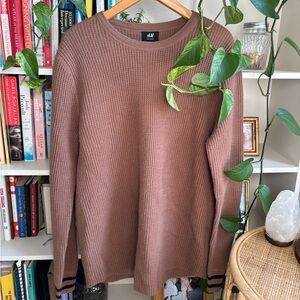 H&M Tan Crewneck Sweater